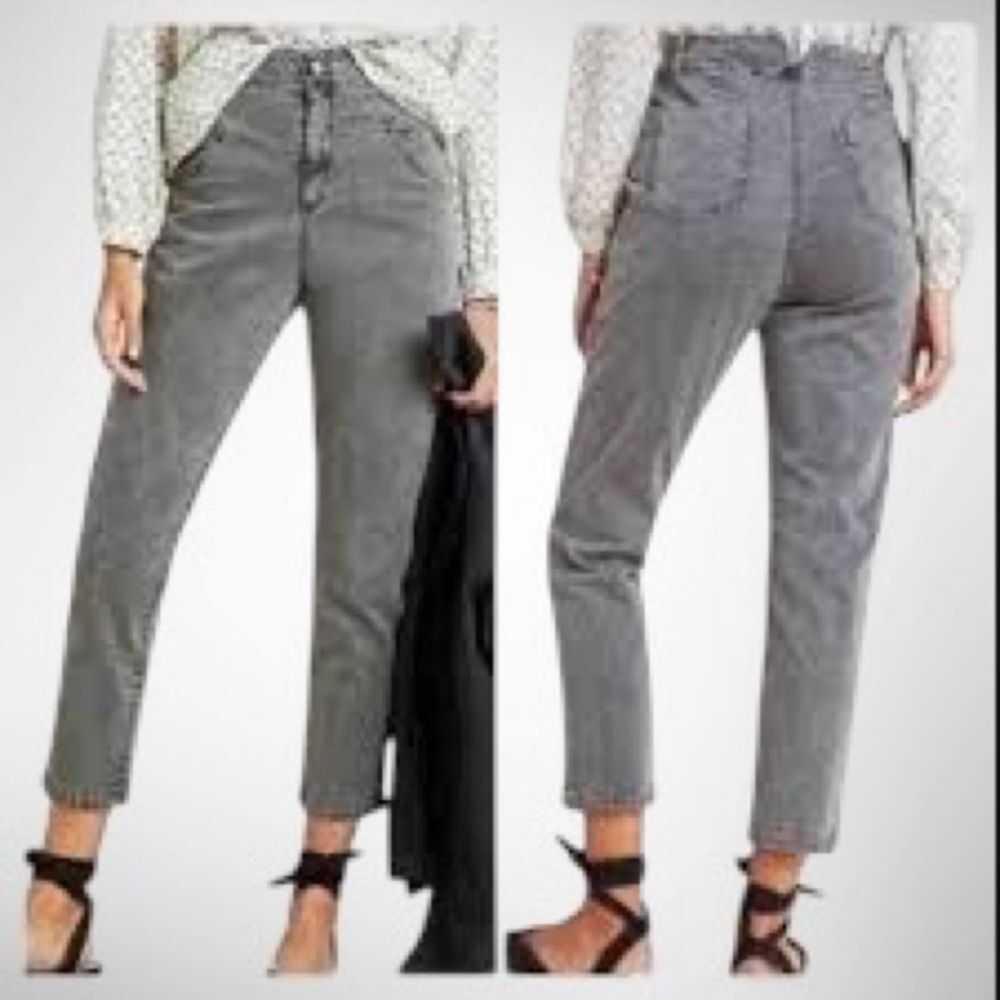 Anthropologie | Anthropologie Amadi High Rise utility pants in Grey NWT S. M. L.